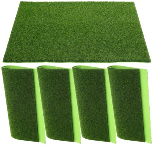 EPIGEIST Künstlicher Kunstrasen 5 Stück 30X30cm Mikro Landschaftsrasen PVC Kleiner Gartenmoos für Mikroszenen Dekoration
