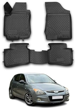 OMAC Fußmatten für Hyundai i30 2007-2012 TPE 4X Schwarz