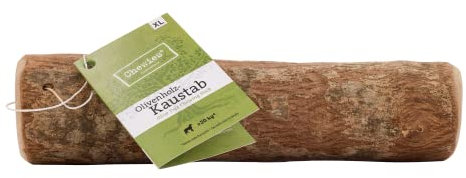 Chewies - Osso per cani in legno d'ulivo, 100% naturale, giocattolo da masticare per cani oltre 30 kg, misura XL
