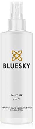 Bluesky 3 in 1 - Nail Dehydrator, Hand Sanitiser Spray and Cleanser For Nails and Surfaces, Antibacterial Cleanser, 99.9 Percent Isopropyl Alcohol, 250 ml