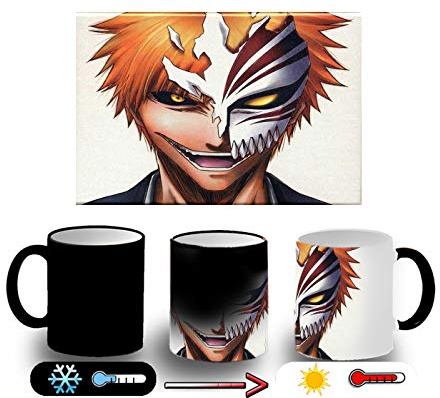 MERCHANDMANIA TAZA MÁGICA SERIE ANIME BLEACH ICHIGO magic mug