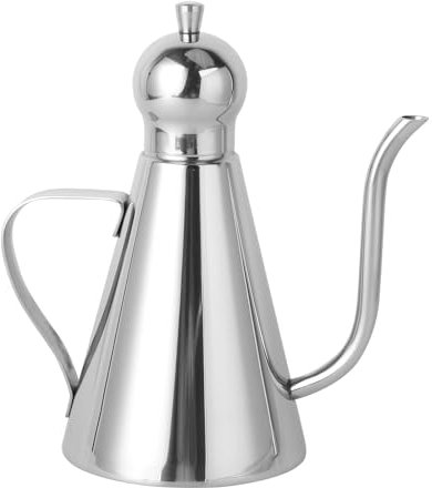 Pichet à huile d'olive en acier inoxydable avec couvercle amovible 350 ml, Acier anti-rouille, é, Größe 2