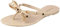 Top Moda Damen-Flip-Flops-Sandalen mit Nieten, mit Schleife, Hautfarben, 40.5 EU