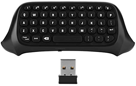 PUSOKEI Wireless Keyboard ChatPad für One, 2.4Ghz Empfänger QWERTY Controller Tastatur Gaming Chatpad, 47 Tasten&10M Übertragungsdistanz Controller Tastatur für oder one