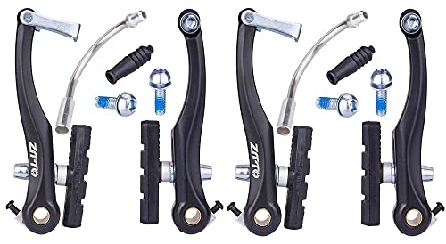 Mimoke V-Brake Bremsarme Bremsen für Fahrräder, V-Brake vorne und hinten mit 70 mm Bremsbelägen, Langer Arm 110 mm, Aluminiumlegierung