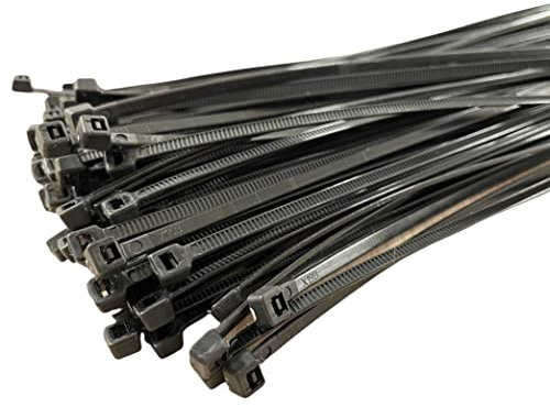 Fascette Cablaggio per elettricisti stringicavo Fermacavo in Nylon (360x7,5 mm, Nero)