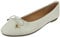 Ladies Ballerina Flats Shoes Women Bow Comfy Slip On Work Office School Pumps Boots Size White 6