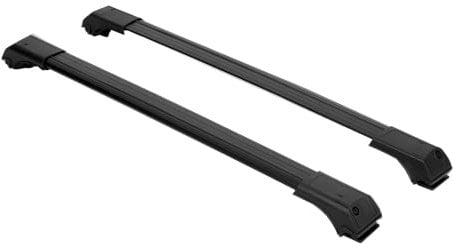BREMER SITZBEZÜGE Dachträger Dachgepäckträger Querträger kompatibel mit Dachreling für BMW X1 F48 ab 2015 in Schwarz V2
