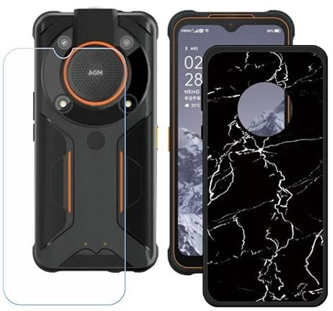LMLQSZ Hülle für AGM Glory G1 Pro + HD Panzerglas, Sanft Handyhülle Silikon Schutzhülle Cover TPU Case Handy Tasche Handytasche - Panzerglasfolie Schutzfolie für (6,53) - OP15
