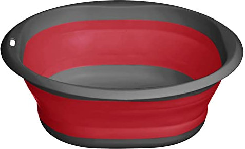 Westmark Schüssel, Faltbar, Mit Aufhängevorrichtung, Fassungsvermögen: 2700 ml, Kunststoff, Rot/Anthrazit, 21322270