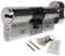 Truly PVC Limited Nickel, 50/40 (90mm) greenteQ Orion TS007 3-Star Anti-Snap Thumbturn Euro Cylinder Twist Lock Door Barrel
