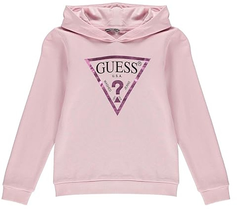 GUESS Kids Logo Hoodie Pink 14 Years