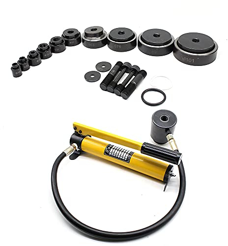 Perforatrice hydraulique, kit de pompe hydraulique 15T, kit de pompe hydraulique, perforatrice hydraulique, en métal, outil de poinçonnage 16 mm à 101 mm