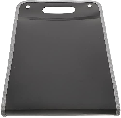 STOBOK Portable Dokumentenmappe Schwarz Großer Organizer Mit Fächern Und Transparent Für Schule Und Büro Aufbewahrung Wichtiger Unterlagen