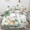 GEDAEUBA Waldtiere Bettwäsche 135x200 Sommer - Kinder Bettbezug 135 x 200 2er Set, Wendebettwäsche und Kissenbezug 80x80, Weiche & Atmungsaktive Mikrofaser Bettwäsche-Sets mit Reißverschluss