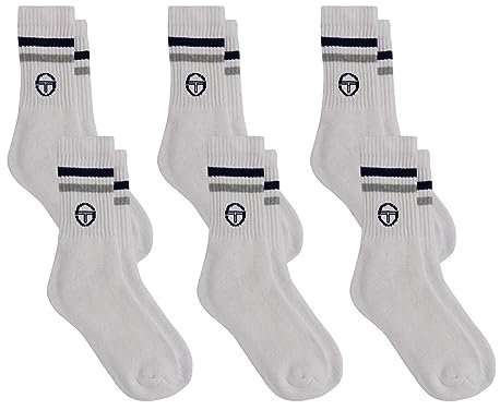 Sergio Tacchini Socken Tennis für Herren 6er Pack Weiß 35/38