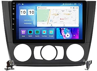 YLOXFW Android 12.0 Autoradio Stereo Navi mit 4G WIFI Carplay für B-MW Series 1 118d 120d E81/E82/E87/E88 2004-2012 Sat GPS Navigation 9 zoll Multimedia Video Player FM BT Receiver,B,M400S