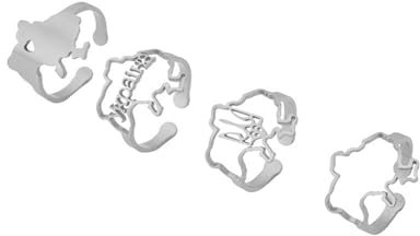 VALKEM Europäische und amerikanische mode gold ukraine karte form ring geburtstag geschenk party frauen offener ring Hochzeitstag, Valentinstag, Weihnachten Geburtstagsgeschenk