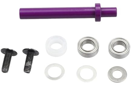 Perfeclan Angeln Reel Welle Reparatur Werkzeug Zubehör Welle Ersatz Griff Knopf Reparatur Teile Aluminium Legierung DIY Angelgerät Werkzeuge, lila