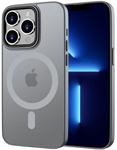 ORDA Magnetic for iPhone 13 Pro Max case Compatible with MagSafe for iPhone 13 Pro Max Phone case with Anti-Fingerprint Protective Cover Frosted Translucent Matte case for 6.7 inch - Grey