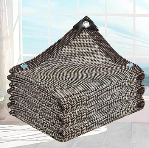 Filet Ombrage Voile d Ombrage Bache pour Pergola Toile Ombrage Voile Ombrage Rectangulaire 3x2 RéSistant Aux 90% UV La Couverture VéGéTale/Serre/Pergola/L'éxtérieur,brown-2x2m