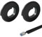 Xafrstyu Cable Trunking Kit, Electrical Cable Trunking with Self Adhesive, Trunking for TV Cables, Decorative Self-Adhesive Cable Cover (2M,Black)