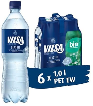 VILSA Mineralwasser Classic, 6 x 1,00 l PET