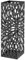 DRW Porte-Parapluie carré en métal ajouré Design Moderne Noir 15,5 x 15,5 x 49 cm, Verre, Bleu/Rose, Medidas: 32x32x8 cm