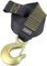 Ayaport Boat Trailer Winch Strap with Hook 2” x 20’ 10000lbs Break Strength Hand Crank Boat Trailer Strap Replacement for Marine Towing Pontoon Fishing Boat Accessories (Steel Hook, Black)