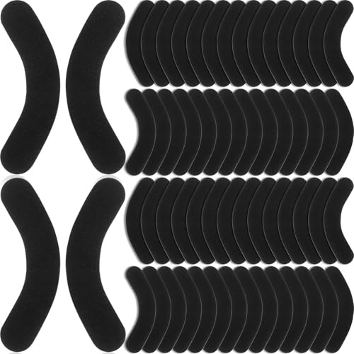 Cinnvoice 50 Pcs Ski Snowboard Boots Fitting J Bars, Self Adhesive Foam Pads Ski Boot Shim Snowboard Boot Heel Wedge Skiing Ankles Padding