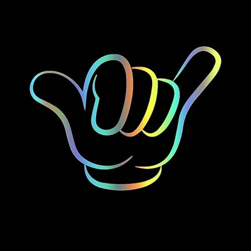 M427 Autoaufkleber „Hang Loose Shaka Hand“, wasserdicht, Vinyl-Aufkleber, Autozubehör, Pegatinas Para Coche, DIY (2)