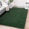 FVVRAX Flauschiger Hochflor Teppich 120x180 cm Dunkelgrün | Extra weicher Shaggy Teppich rutschfest für Wohnzimmer Schlafzimmer | Kuscheliger Bodenteppich für Kinder Haustiere