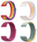 JSTHHTT 4 Piezas 22mm/20mm Pulseras Elásticas Ajustables de Nylon Deportivo de Repuesto