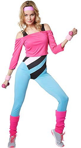 dressforfun 900572 Damenkostüm Aerobic-Star, Aerobic-Outfit im Stil der 80er Jahre (S| Nr. 302748)