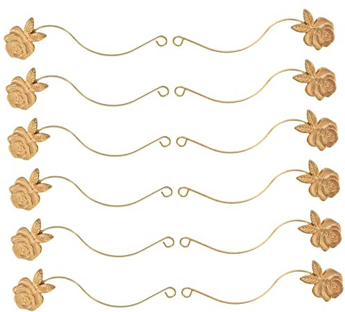 FRCOLOR 6 Paires testeur de cils colle à cils duo œil séparateur de cils réutilisable faux fake lashes fournitures de salon outil auxiliaire de cils Processus de galvanoplastie Golden