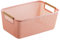 KESOTO Panier de Rangement pour Vêtements et Jouets, Organisateur de Bureau pour Table, M, Rose
