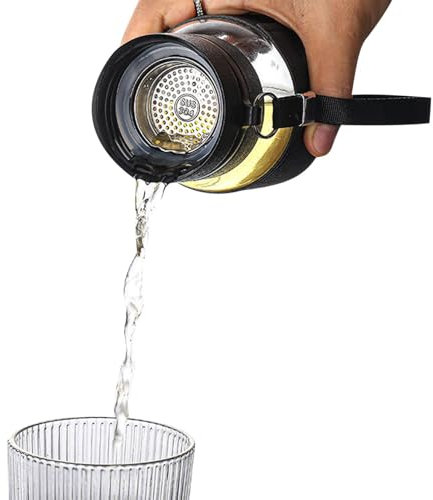 Glas Tee Tasse mit Infuser, Glas -Teetasse mit Infuser und Deckel