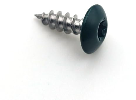 Vis penture 6x25 mm Inox A2 gris anthracite RAL 7016 par 50