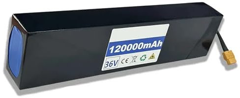 Batteria per Bici elettrica 36V 12Ah,Batterie da bicicletta 36V 12Ah Batteria al Litio Impermeabile PVC BMS incorporato per Motore E-Bike 800W [Classe di efficienza energetica A] 36V 12AH,XT30+JST