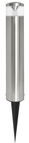 Long Life Lamp Company Outdoor Garden LED Bollard Post Ground Spike Light Warm White GU10 Stainless Steel IP54 ZLCA-02
