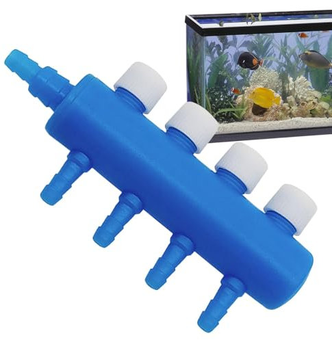 Aquarium Air Valve - Air Control Valves For Airline Tubing - Multi-port Aquarium Air Pump Control Valves Splitter Air Pump Separator Hose Connectors Air Pump Accessories For Airflow Adjustment