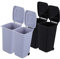 SOIMISS 4 pièces Mini Poubelles de Bureau avec Couvercle Lot de Mini Bacs à Ordures Plastique Noirs Gris pour Bureau Chambre et Salle de Bain Conteneurs de Rangement avec Roulettes