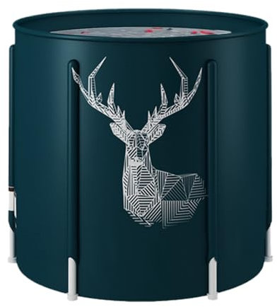 Baignoire Pliable - Baignoire De Trempage - Bain Plongeant | Baignoire De Bain Pliable À Tissu Oxford 70x65cm À L'Oxford | Baignoire Pliante Légère Pour Adultes, Pour Stand De Douche, Trempage, Spa Et