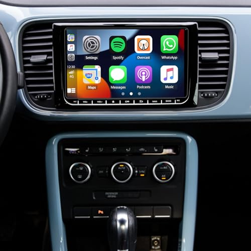2+32G Android 13 Autoradio stéréo pour VW Beetle 2011-2019 avec Carplay sans Fil Android Auto, 2 Din 9 Pouces écran Tactile Radio Android Auto avec Navigation GPS Bluetooth WiFi FM SWC Mirror Link