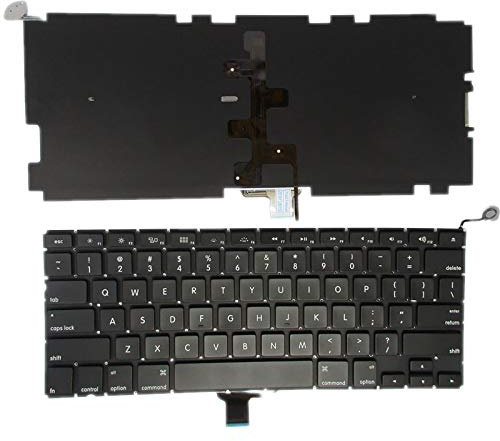 SUNMALL Backlight A1278 Keyboard replacement with Backlit for MacBook Pro 13 2009-2015 Years US Layout MD313 MD314 MC374 MC375 MB466 MB467 MC700 MC724 MB990 series Laptop (6 Months Warranty)