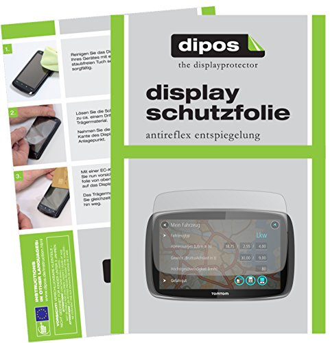 dipos 3x Matte Screen Protector for TomTom Trucker 5000 | Ultra-Thin, Anti-Glare, Anti-Reflective, Perfect Fit, Anti-Scratch, Bubble-Free, Fingerprint Compatible, Easy Installation
