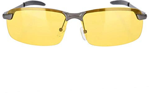 Tbest Nachtfahrbrillen Blendschutz Polarisierte Sonnenbrillen Schutzbrillen Eyewear, Anti-Reflective HD Nachtsichtgläser Gelbe Gläser für Männer Frauen Fahren Radfahren Reiten Angeln