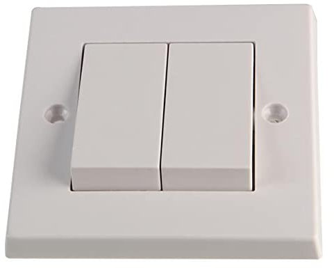 VOLEX ACCESSORIES - Interruttore Bipolare a Bilanciere Largo a 2 Vie, 10ax, Bianco