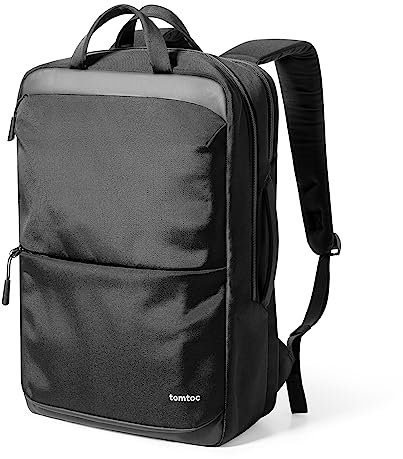 tomtoc Compact Laptop Backpack for 15.6-inch Computer, 18L Everyday Backpack Professional Pack Work Bag with Cable Pass-through for Business, Commute