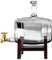 Oak barrel DOOST Handmade bucket decanter with wooden frame, beverage dispenser, wine, whiskey, brandy, tequila, bourbon, scotch, rum and liquor